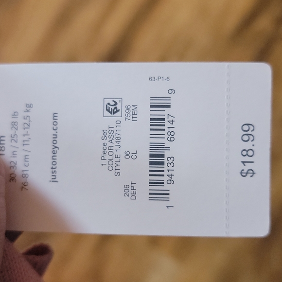 Long Sleeved Carters pink dress - Picture 2 of 2